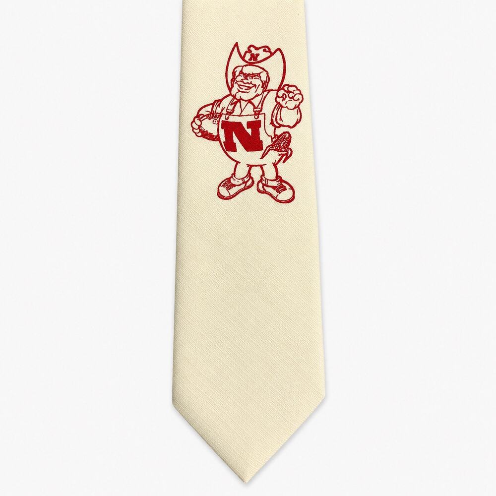 VTG 1970s Nebraska Cornhuskers Mascot Tie Story Creations Pride Midwest USA
